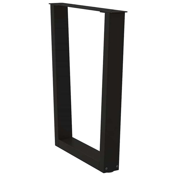 vidaXL Nohy k jedálenskému stolu v tvare V, 2 ks, čierne, 70 x (72-73,3) cm, oceľové