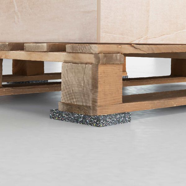 vidaXL Gumená valec Čierna Guma