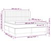 vidaXL Boxspring posteľ s matracom tmavohned&aacute; 180x200 cm l&aacute;tka