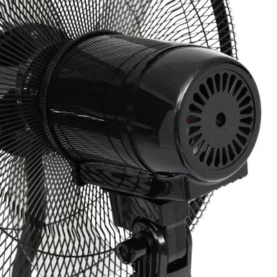 vidaXL Stojanový ventilátor s výrobou hmly a s diaľkovým ovládaním čierny