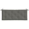 vidaXL Vankúše na záh. lavičku 2 ks tmavosivá melanž 120x50x7 cm látka