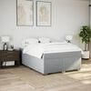 vidaXL Boxspring posteľ s matracom svetlosiv&aacute; 100x200 cm l&aacute;tka