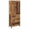 vidaXL Highboard 2 ks Star&eacute; drevo 69,5 x 34 x 180 cm Kompozitn&eacute; drevo
