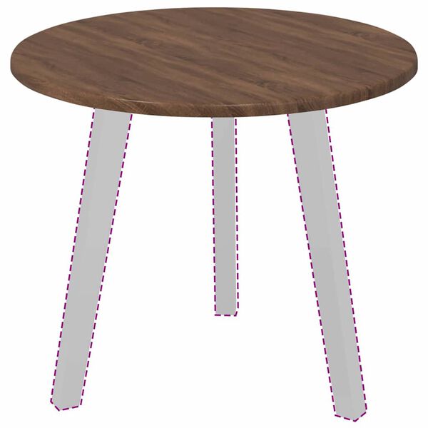 vidaXL Vrchn&aacute; doska Hned&yacute; dub 50 x 50 x 1,5 cm Kompozitn&eacute; drevo