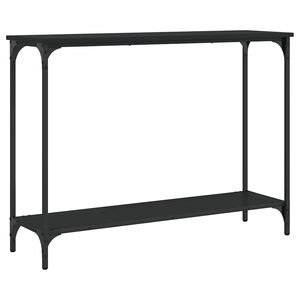 vidaXL Konzolov&yacute; stol&iacute;k čierny 101x30,5x75 cm kompozitn&eacute; drevo