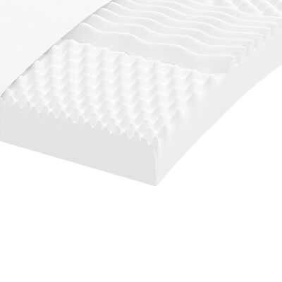 vidaXL Penový matrac biely 140x200 cm 7 zón tvrdosť 20 ILD