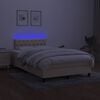 vidaXL Boxspring posteľ s matracom a LED kr&eacute;mov&aacute; 120x190 cm l&aacute;tka