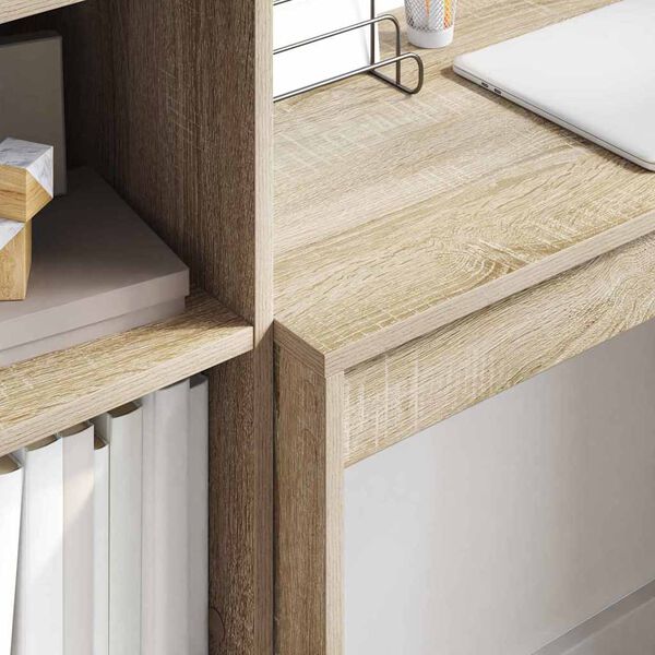 vidaXL Stôl dub sonoma 80 x 40 x 76 cm Kompozitné drevo