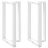 vidaXL Nohy barov&eacute;ho stola v tvare T, 2 ks, biele, 60x35x(100-101) cm, oceľov&eacute;