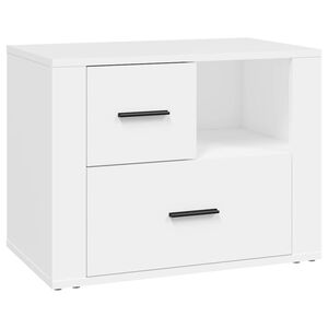 vidaXL Nočn&yacute; stol&iacute;k biely 60x36x45 cm, umel&eacute; drevo