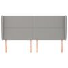 vidaXL Čelo postele so z&aacute;hybmi bledosiv&eacute; 183x23x118/128 cm l&aacute;tka