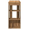 vidaXL Barový stôl s policami dub artisian 102x50x103,5cm kompoz.drevo