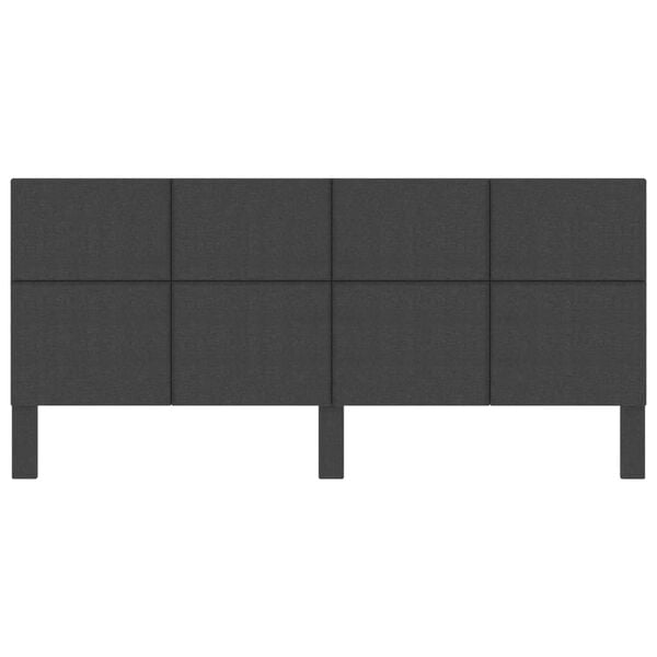 vidaXL Čelo postele tmavosiv&eacute; 200x200 cm l&aacute;tkov&eacute;
