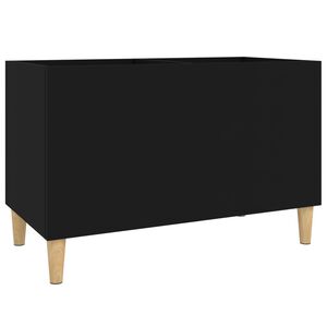 vidaXL Skrinka na platne čierna 74,5x38x48 cm kompozitn&eacute; drevo