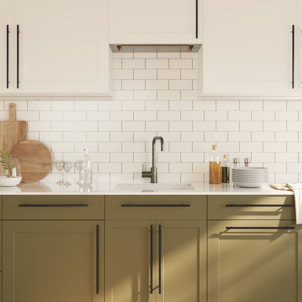 vidaXL Rukov&auml;te na skrinku 20 ks čierne 320 mm nehrdzavej&uacute;ca oceľ