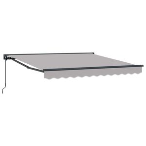 vidaXL R&aacute;m mark&iacute;zy Svetlosiv&aacute; 300 x 250 cm Polyester s PU povrchom