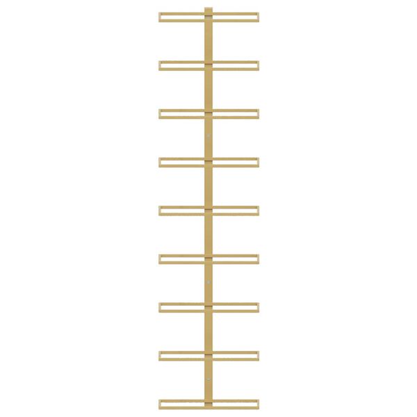 vidaXL N&aacute;stenn&yacute; stojan na v&iacute;no na 9 flia&scaron; 2 ks zlat&yacute; železn&yacute;