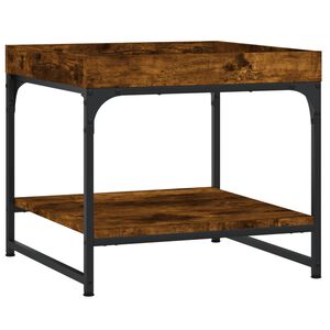 vidaXL Konferenčn&yacute; stol&iacute;k dymov&yacute; dub 49,5x49,5x45 cm kompozitn&eacute; drevo