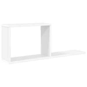vidaXL Pl&aacute;vaj&uacute;ce police Biela 80 x 15 x 30 cm Kompozitn&eacute; drevo