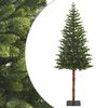 vidaXL Umel&yacute; Skl&aacute;pac&iacute; Vianočn&yacute; Stromček 180 cm PVC a kov Zelen&aacute;