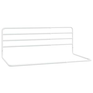 vidaXL Bezpečnostn&aacute; z&aacute;brana na postieľku biela (76-137)x55 cm železo