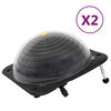 vidaXL Sol&aacute;rne ohrievače vody v baz&eacute;ne 2 ks 75x75x36 cm HDPE hlin&iacute;k
