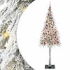 vidaXL Vianočn&yacute; stromček s 300 LED-i Biela 210 cm PE a oceľ