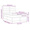 vidaXL Posteľ s pružinov&yacute;m r&aacute;mom s matracmi Modr&aacute; 160 x 200 cm l&aacute;tka