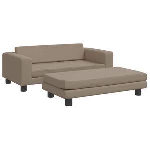 vidaXL Pelech pre psa s nadstavcom kapuč&iacute;nov&yacute; 100x50x30 cm umel&aacute; koža