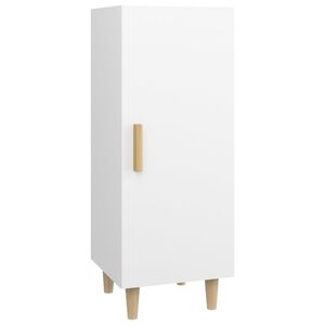 vidaXL Komoda biela 34,5x34x90 cm spracovan&eacute; drevo