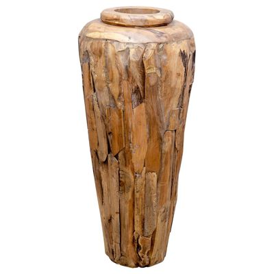 vidaXL Dekoratívna váza 40x80 cm, tíkový masív