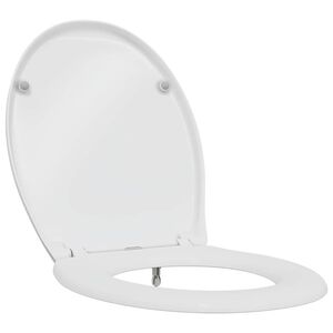 vidaXL WC sedadlo Biela 47 x 37 x 4 cm Duroplast
