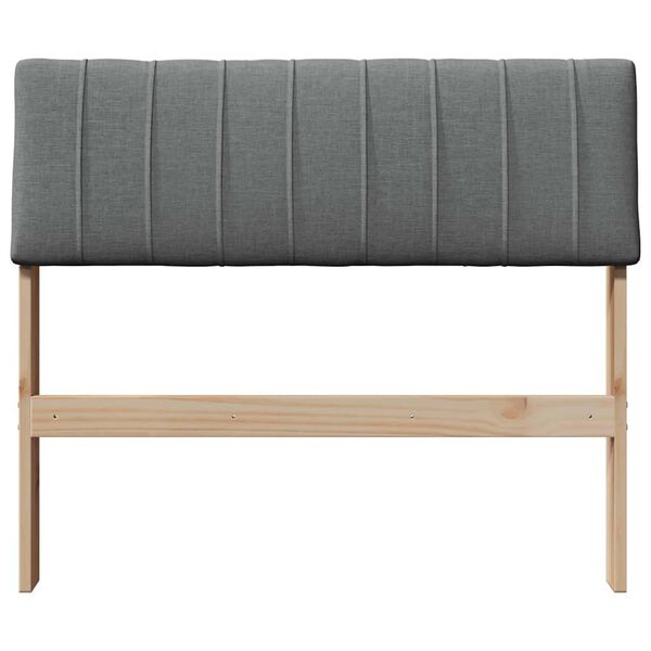 vidaXL Čal&uacute;nen&eacute; čelo postele Tmavo &scaron;ed&aacute; 90 cm Mas&iacute;vne borovicov&eacute; drevo