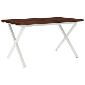 vidaXL St&ocirc;l s živ&yacute;m okrajom 140 x 80 x 75 cm Pevn&eacute; ak&aacute;ciov&eacute; drevo