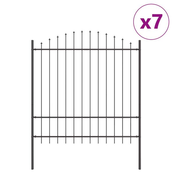 vidaXL Z&aacute;hradn&yacute; plot 7 pcs Siv&aacute; 170 x 215 cm