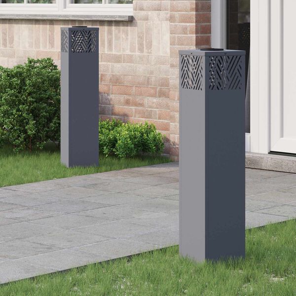 vidaXL Sol&aacute;rne LED svetlo na chodn&iacute;k 2 pcs Antracit