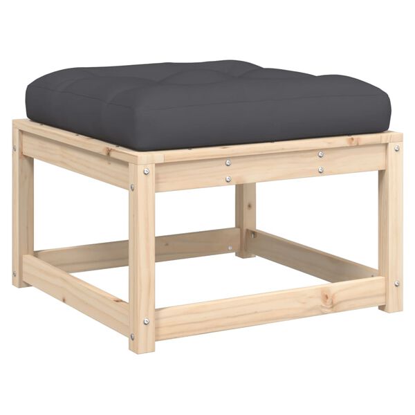 vidaXL 5-dielna z&aacute;hradn&aacute; s&uacute;prava pohoviek s vank&uacute;&scaron;mi borovicov&yacute; mas&iacute;v