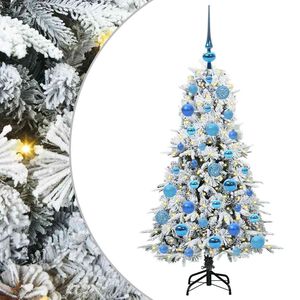 vidaXL Umel&yacute; Skl&aacute;pac&iacute; Vianočn&yacute; Stromček Biela 120 cm PE a PVC