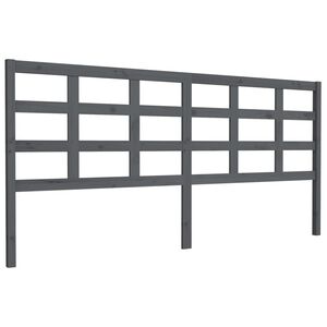 vidaXL Čelo postele siv&eacute; 205,5x4x100 cm mas&iacute;vna borovica
