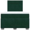 vidaXL Boxspring posteľ s matracom, tmavozelen&aacute; 120x190cm, zamat