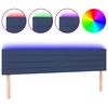 vidaXL Čelo postele s LED modr&eacute; 200x5x78/88 cm l&aacute;tka