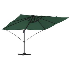 vidaXL Slnečn&iacute;k 351 x 250 x 260 cm Polyester a hlin&iacute;k Zelen&aacute;