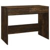vidaXL St&ocirc;l tmav&yacute; dub 101x50x76,5 cm drevotrieska