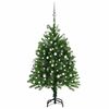 vidaXL Osvetlen&yacute; umel&yacute; vianočn&yacute; stromček s guľami 120 cm, zelen&yacute;