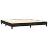 vidaXL Posteľn&yacute; r&aacute;m boxspring s matracom čierny 200x200 cm zamat