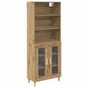 vidaXL Highboard Remeseln&yacute; dub 69,5 x 32,5 x 180 cm Kompozitn&eacute; drevo