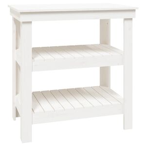 vidaXL Pracovn&aacute; lavica biela 78,5x50x80 cm mas&iacute;vna borovica