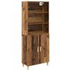 vidaXL Highboard Star&eacute; drevo 69,5 x 32,5 x 180 cm Kompozitn&eacute; drevo