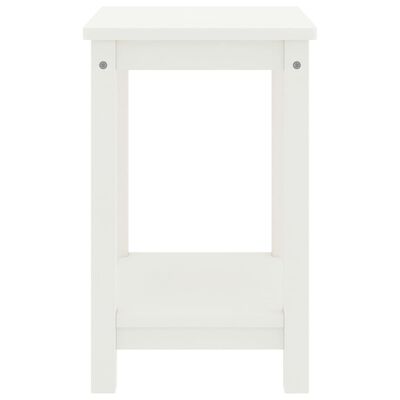 vidaXL Nočný stolík biely 35x30x47 cm borovicový masív