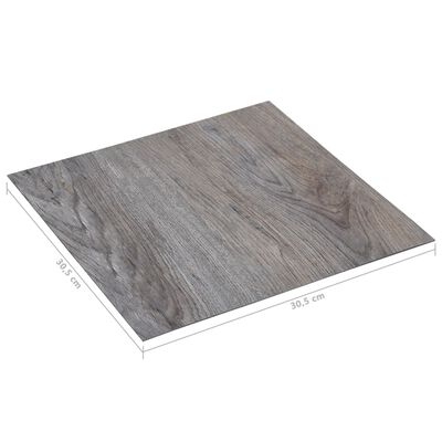 vidaXL Samolepiace podlahové dosky 5,11 m², PVC, svetlohnedé